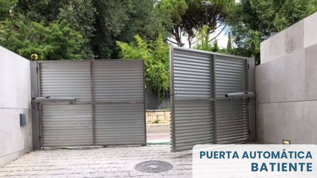 puerta automatica batiente